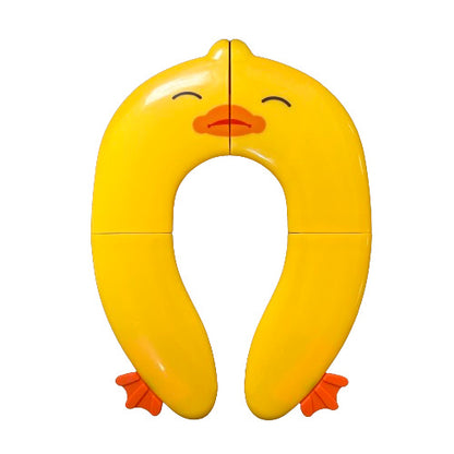 Portable Folding Toilet Seat for Kids - Duck Design