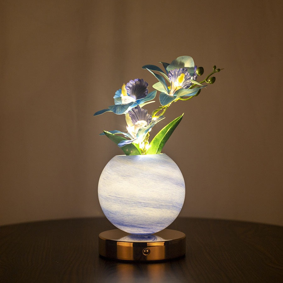 Simulation Phalaenopsis Planet Table Lamp