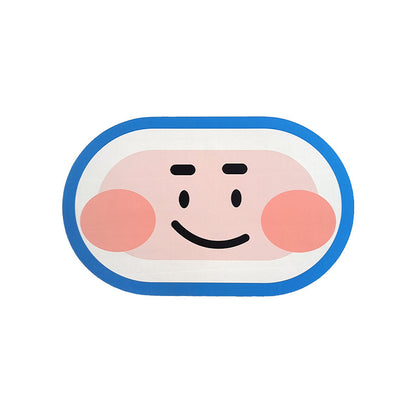 Cute Expression Diatom Mud Anti-Skid Bathroom Mat 15.75"x23.62"