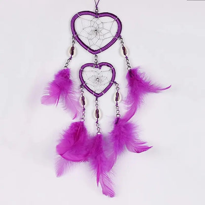 Creative Heart Shaped Dream Catcher Car Hanging Ornament