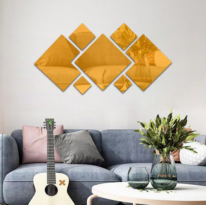 Square Acrylic Decorative Mirror Set
