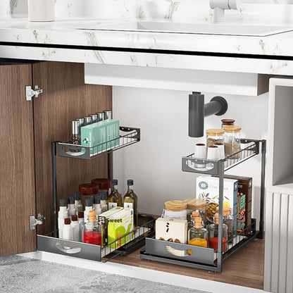 2-Tier Bathroom Sink Storage Rack Set