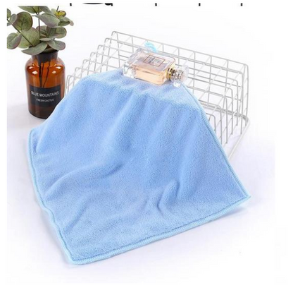 Thick Coral Fleece Handkerchief for Kids 30x30cm