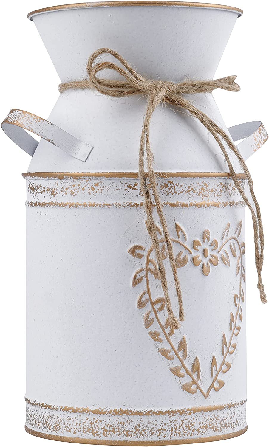 Heart-Shaped Flower Vase - Metal Floral Arrangement Pot