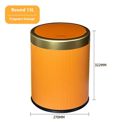 Home Indoor & Outdoor Press Trash Can with Lid