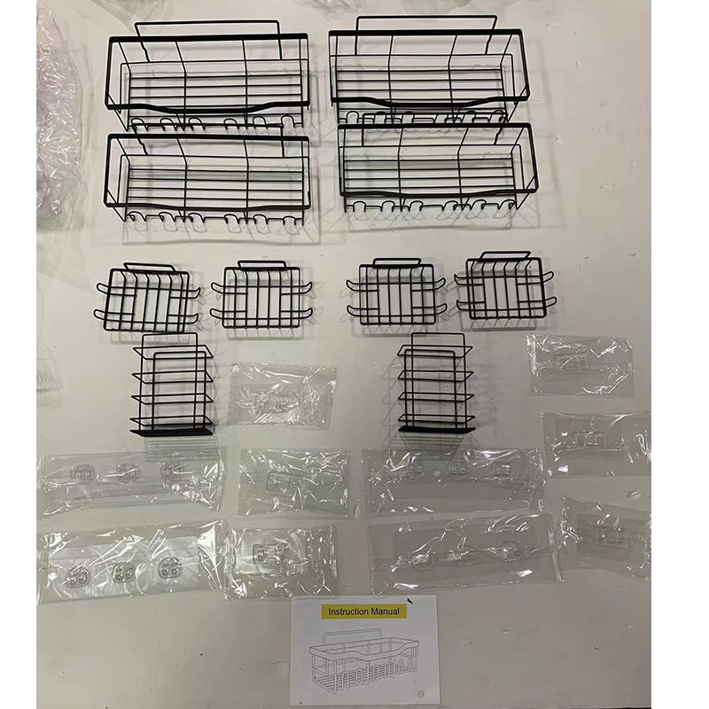 Wall-Mounted Shower Storage Rack for Bathroom