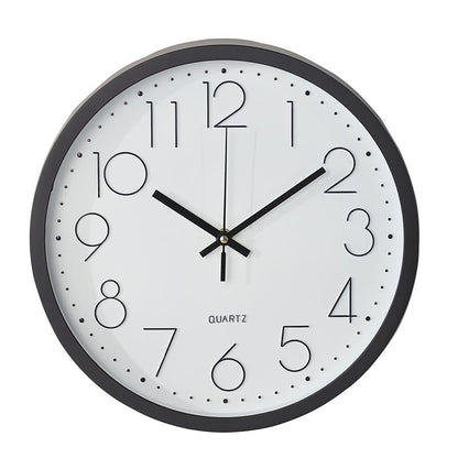 Silent Electronic Wall Clock with Arabic Numerals 12"