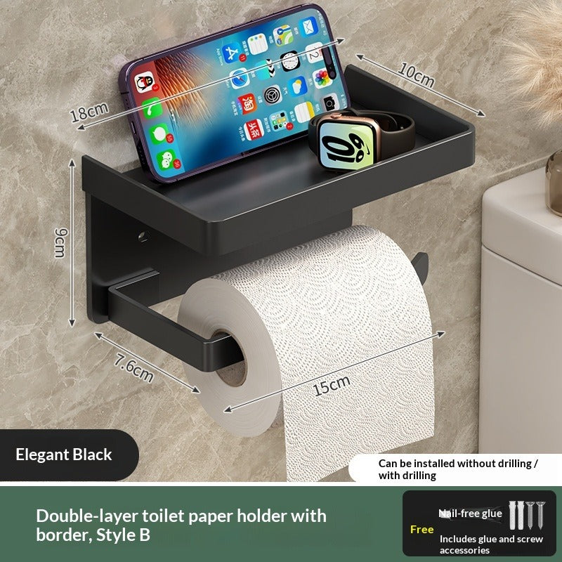No-Drill Toilet Paper Holder