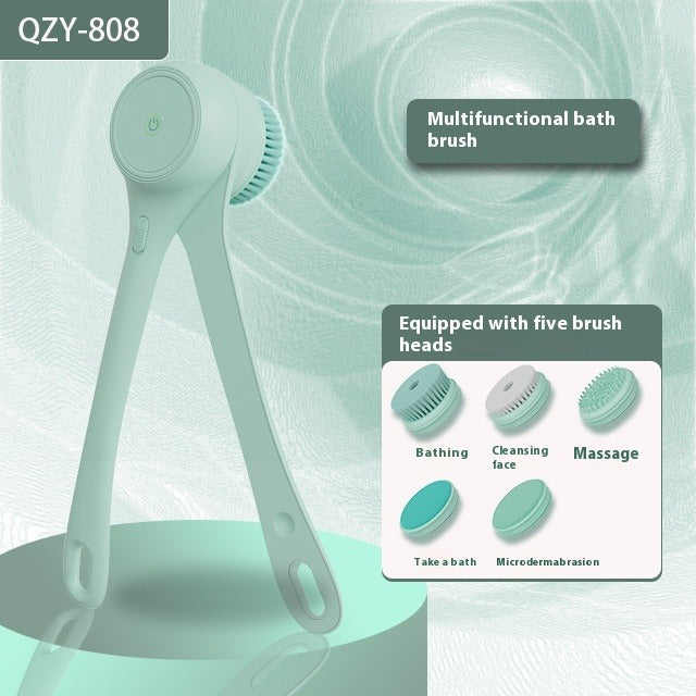 Electric Bath Brush with Automatic Back Scrub