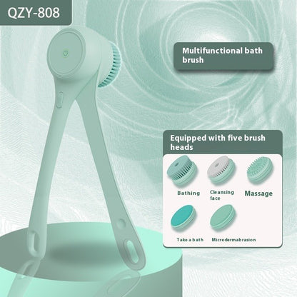 Electric Bath Brush with Automatic Back Scrub