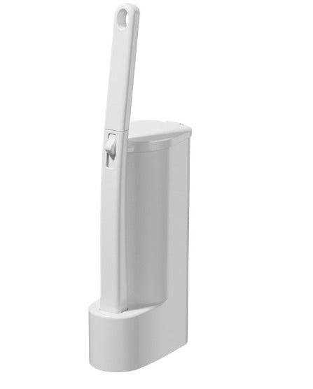 Disposable Toilet Brush with Sponge Heads & Holder