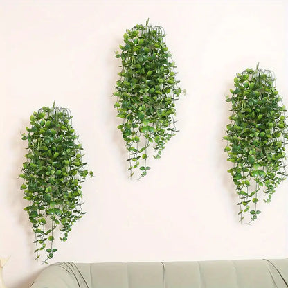 2pcs Artificial Persian Grass Wall Hanging Decor