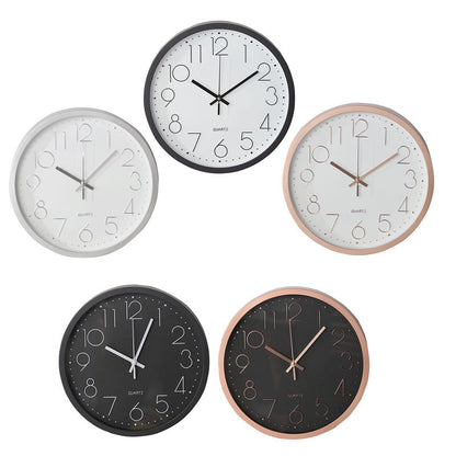 Silent Electronic Wall Clock with Arabic Numerals 12"