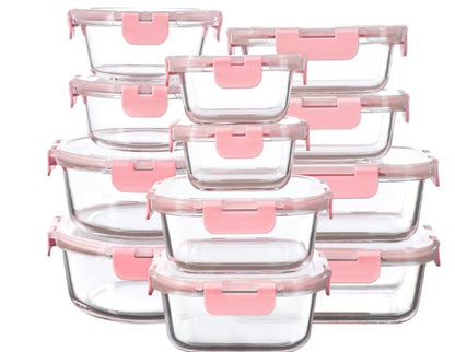 Microwaveable Heating Buckle Glass Lunch Box