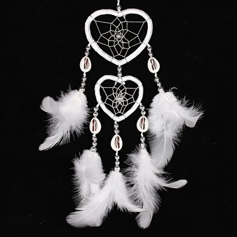 Creative Heart Shaped Dream Catcher Car Hanging Ornament