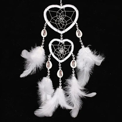 Creative Heart Shaped Dream Catcher Car Hanging Ornament