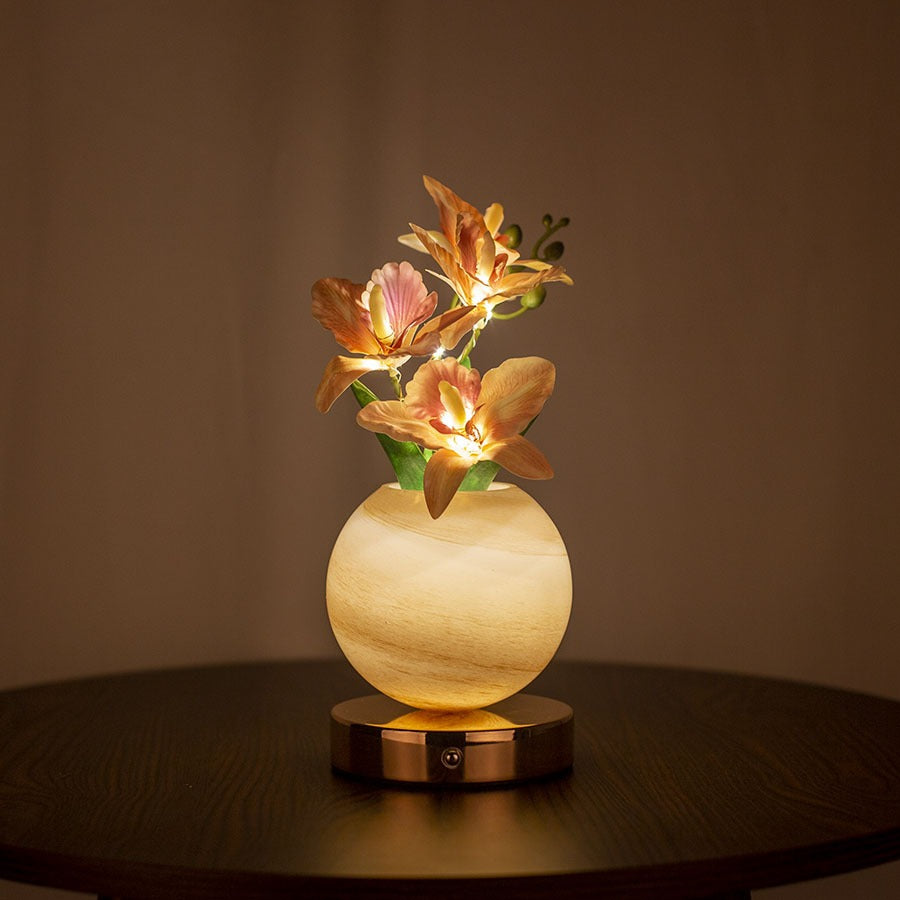 Simulation Phalaenopsis Planet Table Lamp