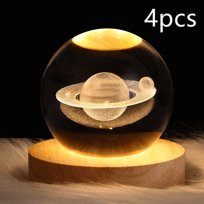 LED Galaxy Crystal Ball Night Light