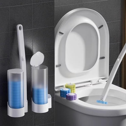 Disposable Toilet Brush Replacement Head Set