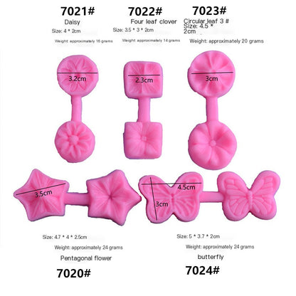 New Clover Butterfly Flower Silicone Mold for Cake Decor
