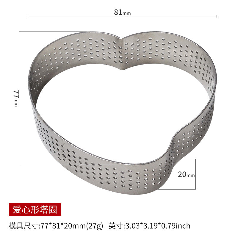 Round Stainless Steel Mousse Cake Ring Mold for Baking