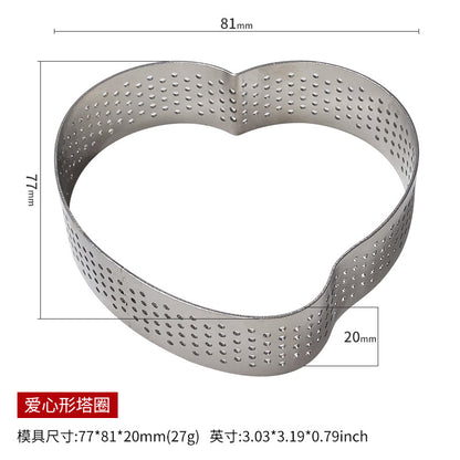 Round Stainless Steel Mousse Cake Ring Mold for Baking