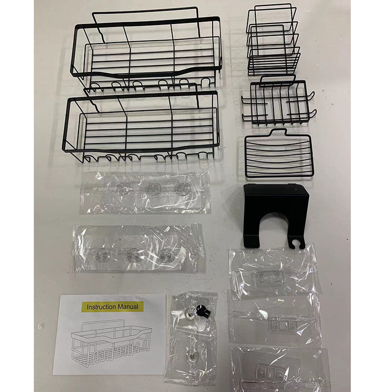 Wall-Mounted Shower Storage Rack for Bathroom