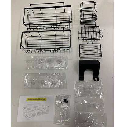 Wall-Mounted Shower Storage Rack for Bathroom