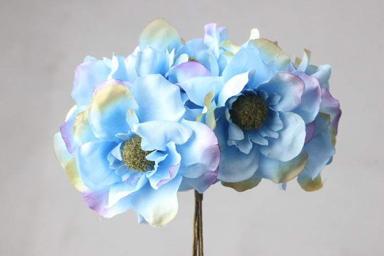 Silk Rose Camellia Bouquet for DIY Headpieces and Arrangements