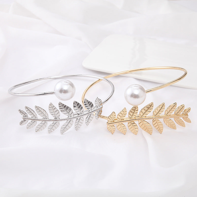 New Luxury Curtain Tiebacks with Metal Leaf Design