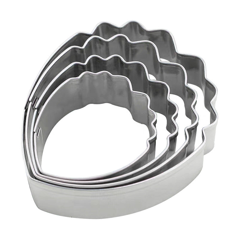 Stainless Steel Peony Cookie Cutter and Silicone Molds Set