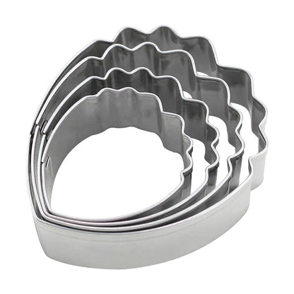 Stainless Steel Peony Cookie Cutter and Silicone Molds Set