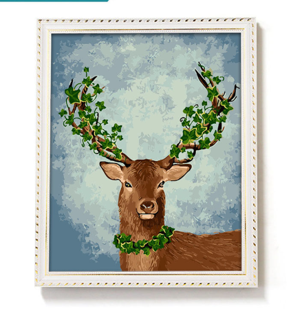 DIY Digital Oil Painting Frame - Minimalist Black & White