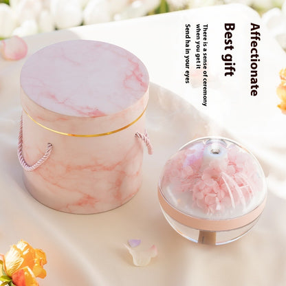 Mini USB Bedroom Humidifier with Creative Floral Design