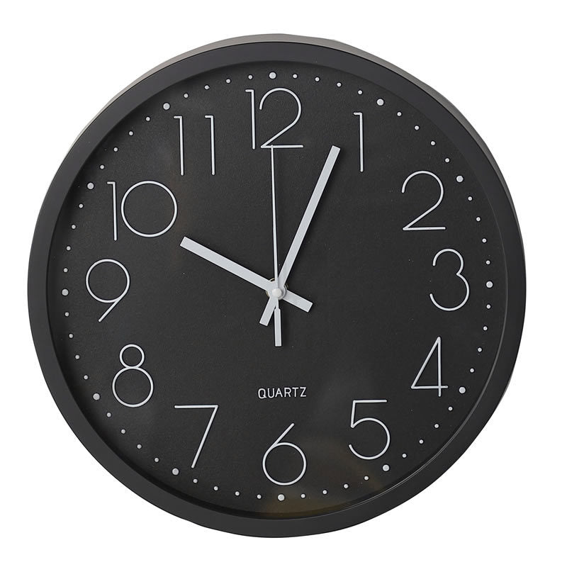 Silent Electronic Wall Clock with Arabic Numerals 12"