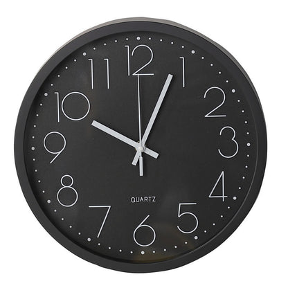 Silent Electronic Wall Clock with Arabic Numerals 12"