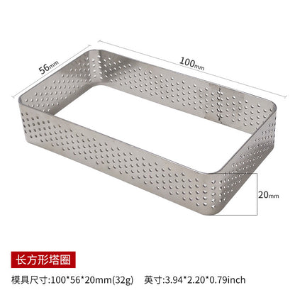 Round Stainless Steel Mousse Cake Ring Mold for Baking
