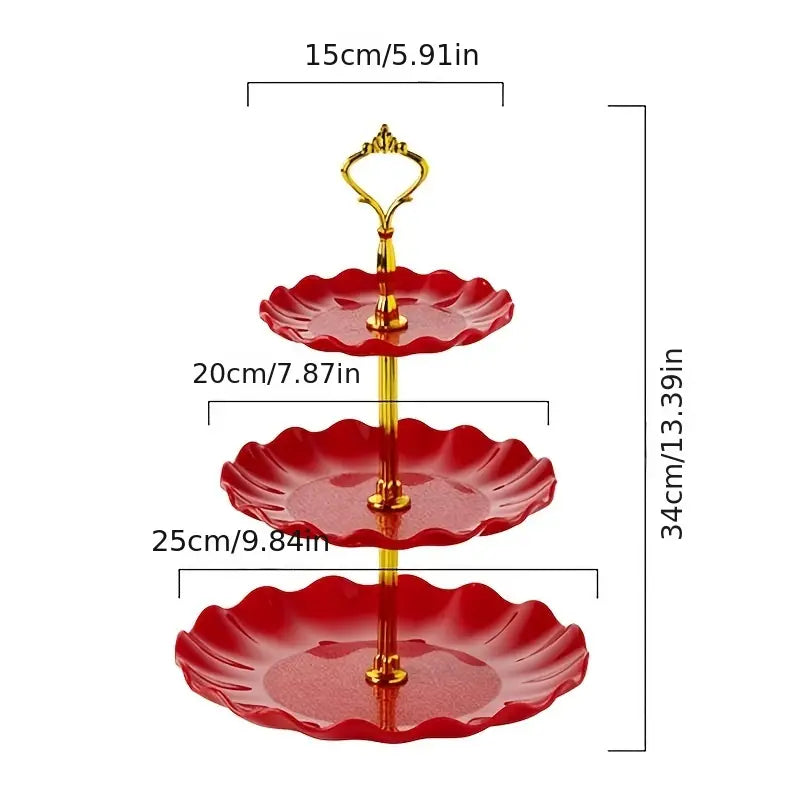 3-Tier Cupcake Stand for Parties and Events