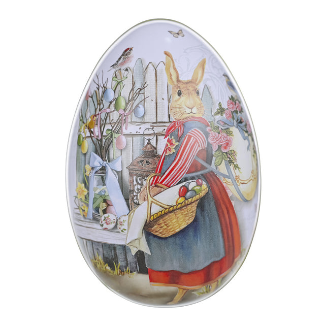 Easter Egg-Shaped Metal Candy Gift Box Packaging