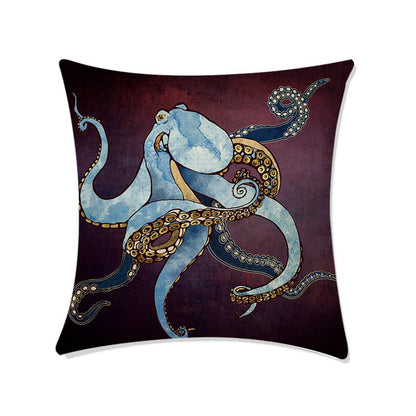 Deep Sea World Print Sofa Pillow Covers