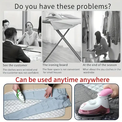 Portable Foldable Cotton Ironing Mat for Home & Travel