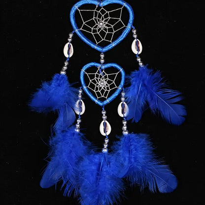 Creative Heart Shaped Dream Catcher Car Hanging Ornament