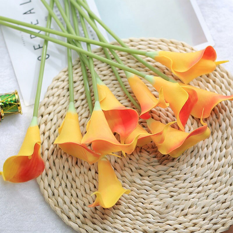 Artificial Calla Lily Decor for Living Room & Dining Table