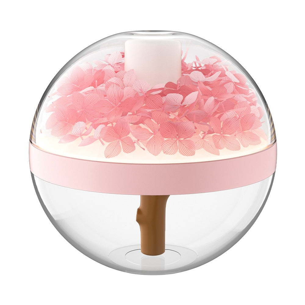 Mini USB Bedroom Humidifier with Creative Floral Design