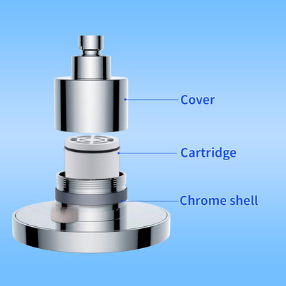 6-inch Round Shower Head with Chlorine Filter