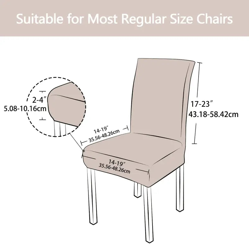 Washable Chair Covers for Dining Room (Set of 4)