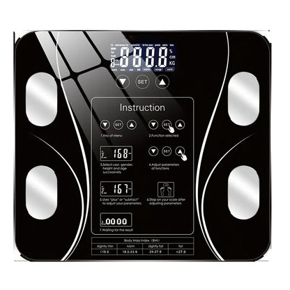 Electronic Smart Weight and Fat Scale with LCD Display