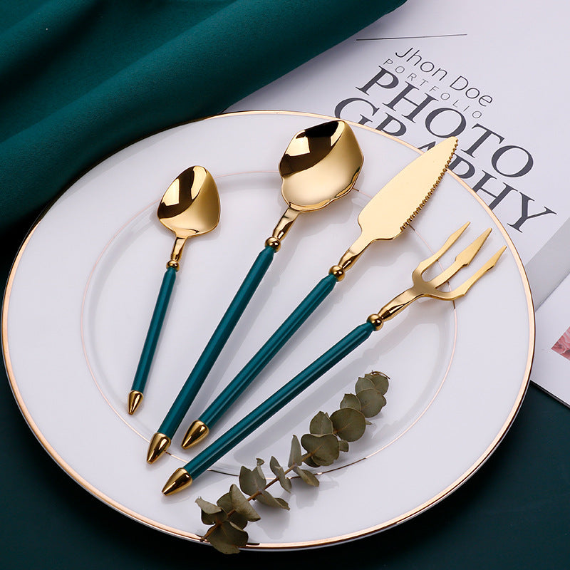 304 Stainless Steel Cutlery Set for Western Dining (4pcs)
