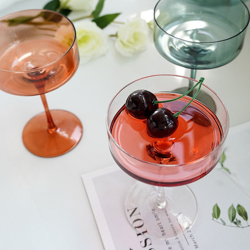 Cocktail Fruit Wine Crystal Glass Stemmed