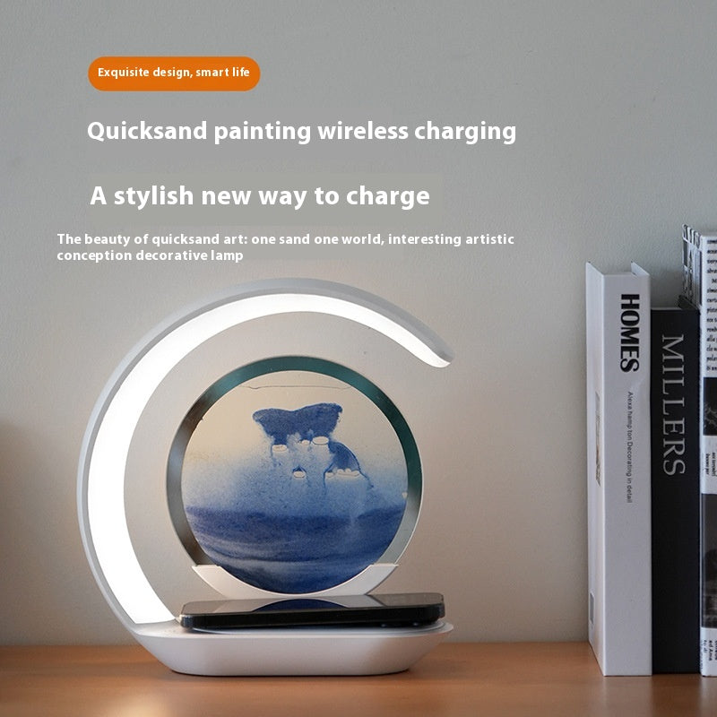 Sand Art Wireless Charging Night Light